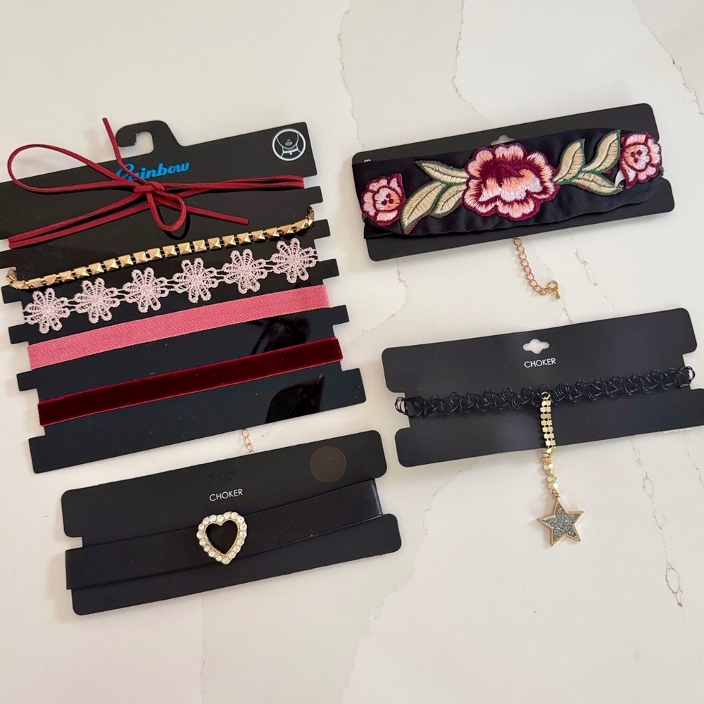 8 pcs Choker Necklace Lover Bundle